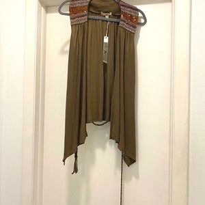 Long Lightweight Beaded Vest